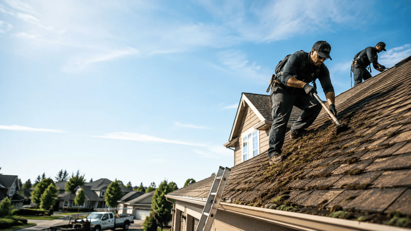 Roof Moss Removal in Ellington, CT near me